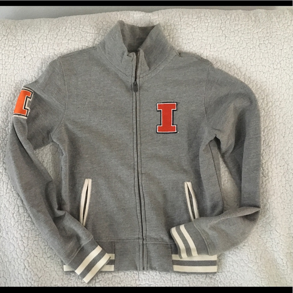 Men’s Illinois Illini sweatshirt jacket Sz L